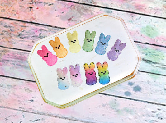 Rainbow Bunny Snap Clips