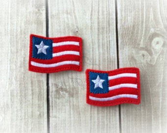 Flag Hair Clip