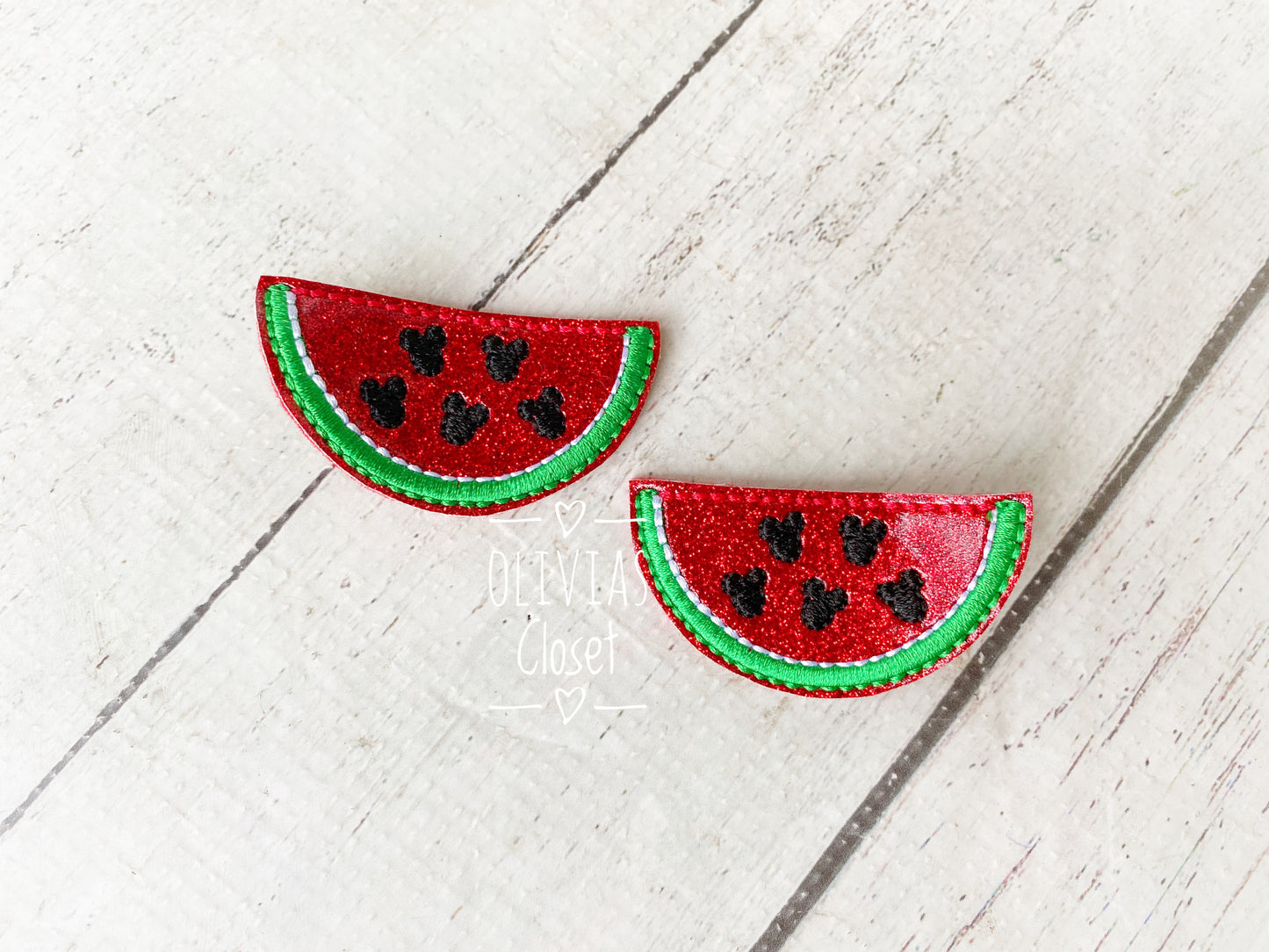 Watermelon mouse Hair Clip
