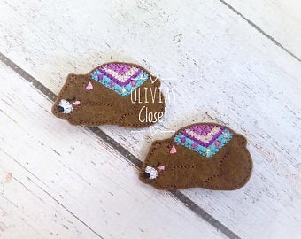 Tribal Bear Hair Clip