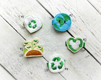 Earth Day Hair Clip