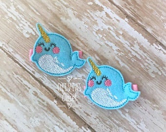 Narwhal Hair Clip