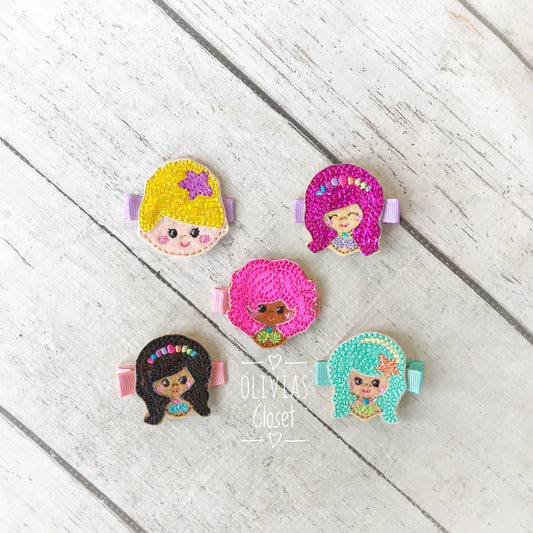 Rainbow Mermaid Hair Clip