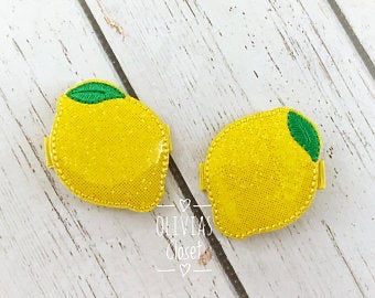 Lemon Hair Clip