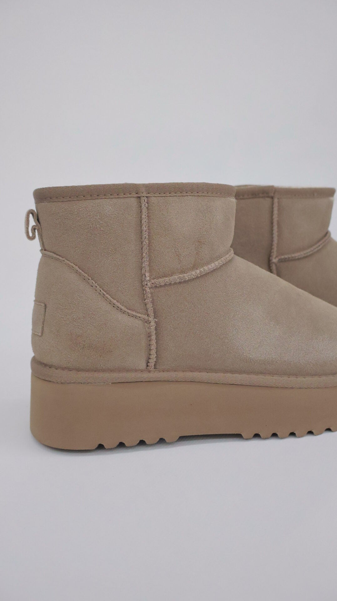 STIVALETTI KAKI PLATFORM ALTI