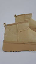 STIVALETTI BEIGE PLATFORM