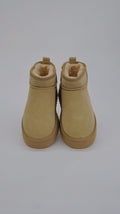 STIVALETTI BEIGE PLATFORM