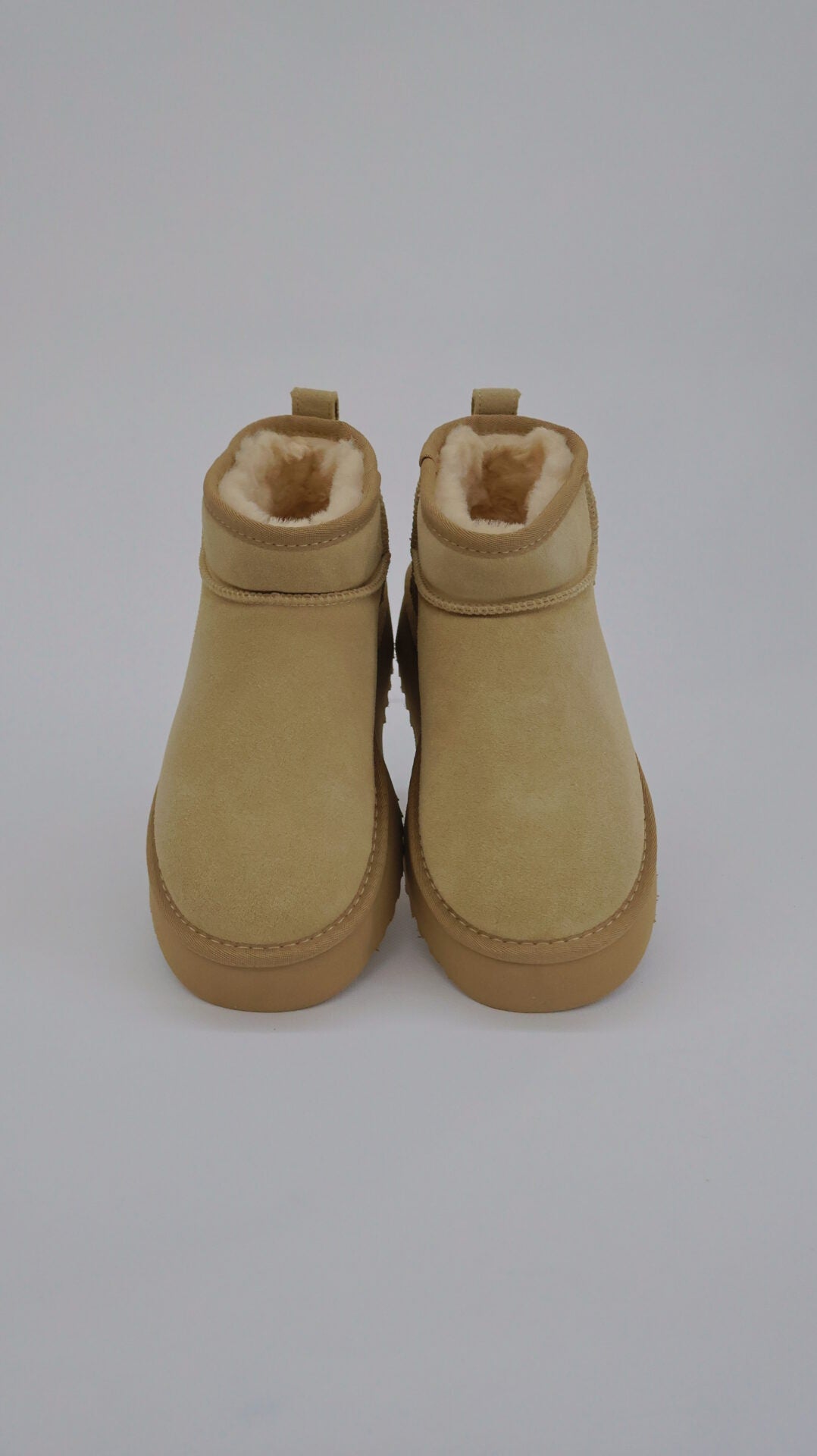 STIVALETTI BEIGE PLATFORM