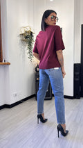 T-SHIRT TAGLIO UOMO BORDEAUX