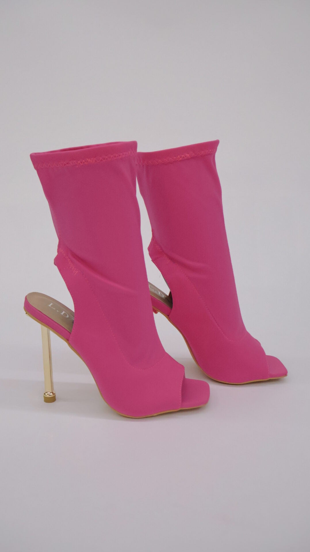 STIVALETTI OPEN TOE FUCSIA