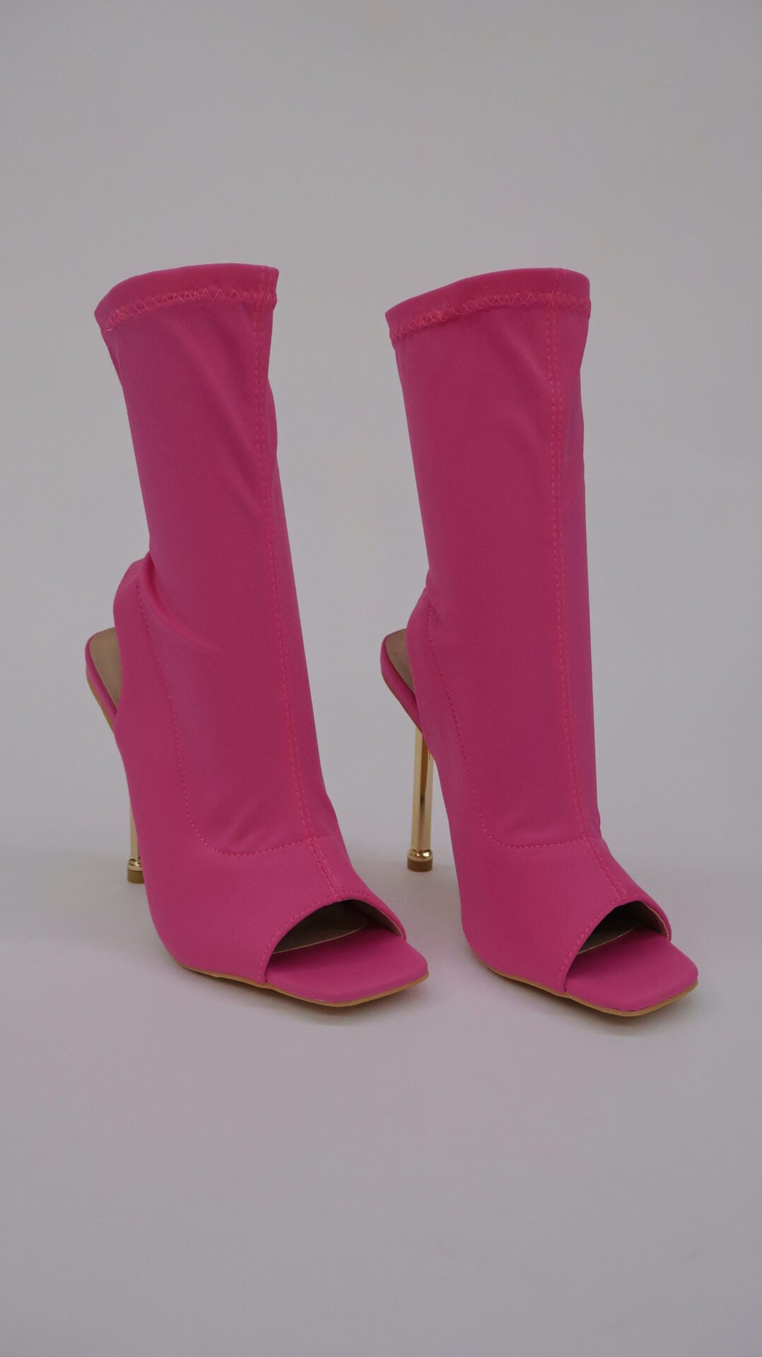 STIVALETTI OPEN TOE FUCSIA