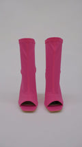 STIVALETTI OPEN TOE FUCSIA