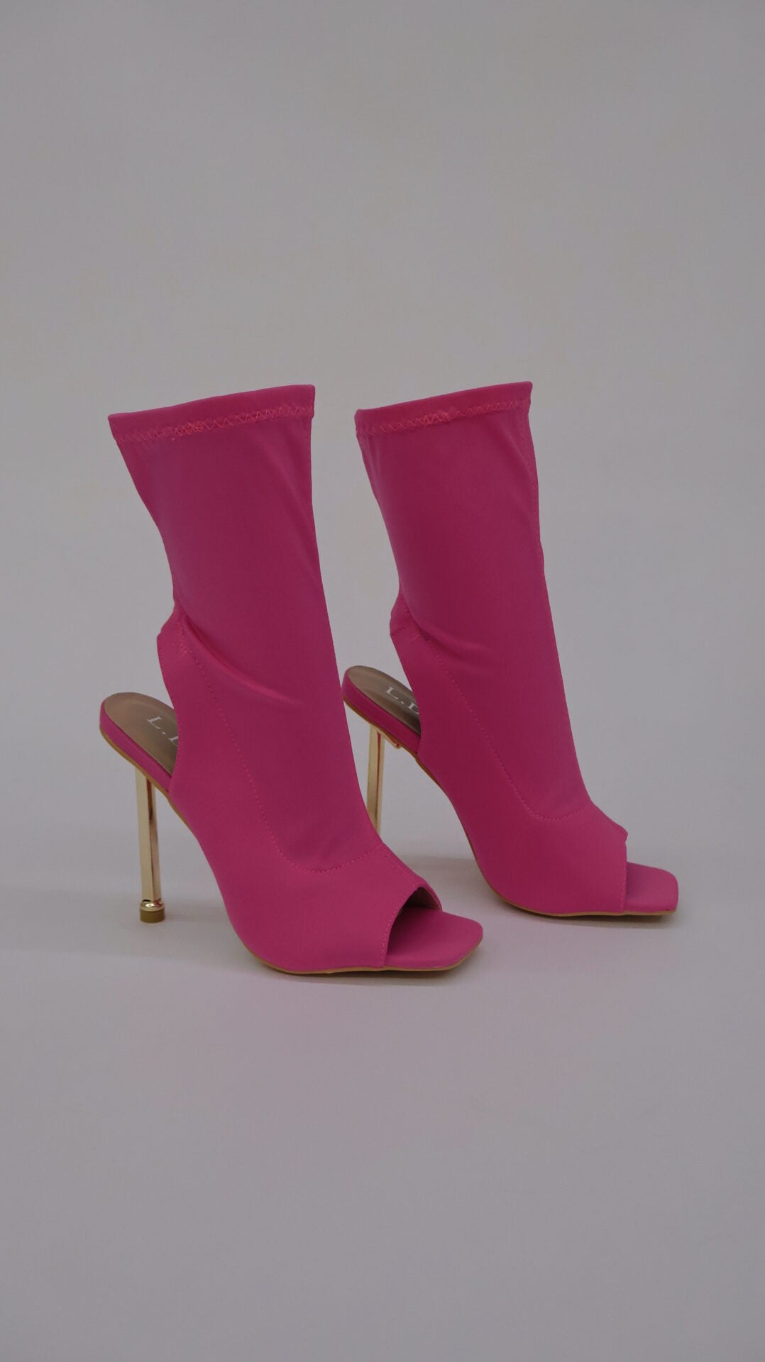 STIVALETTI OPEN TOE FUCSIA