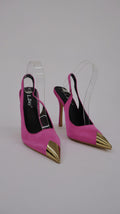 DECOLLETE FUCSIA PUNTA ORO