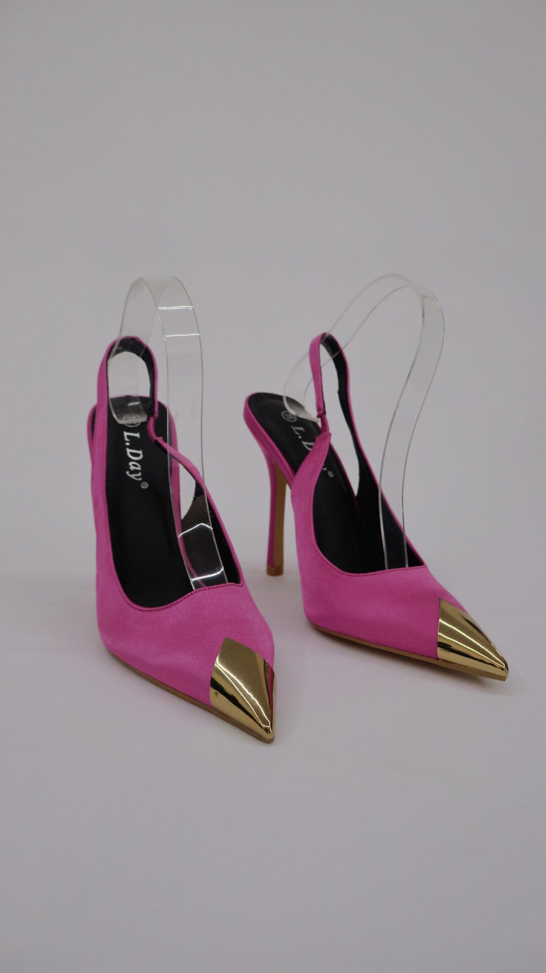 DECOLLETE FUCSIA PUNTA ORO