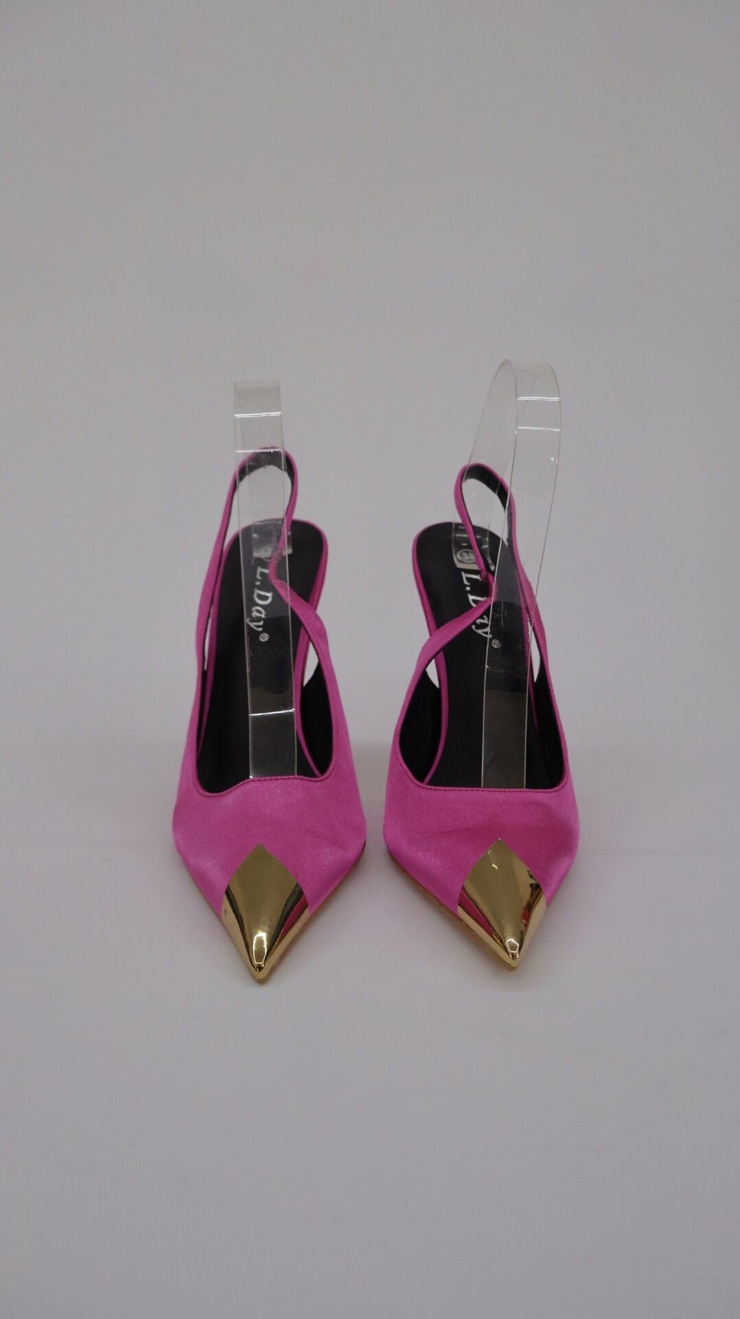 DECOLLETE FUCSIA PUNTA ORO