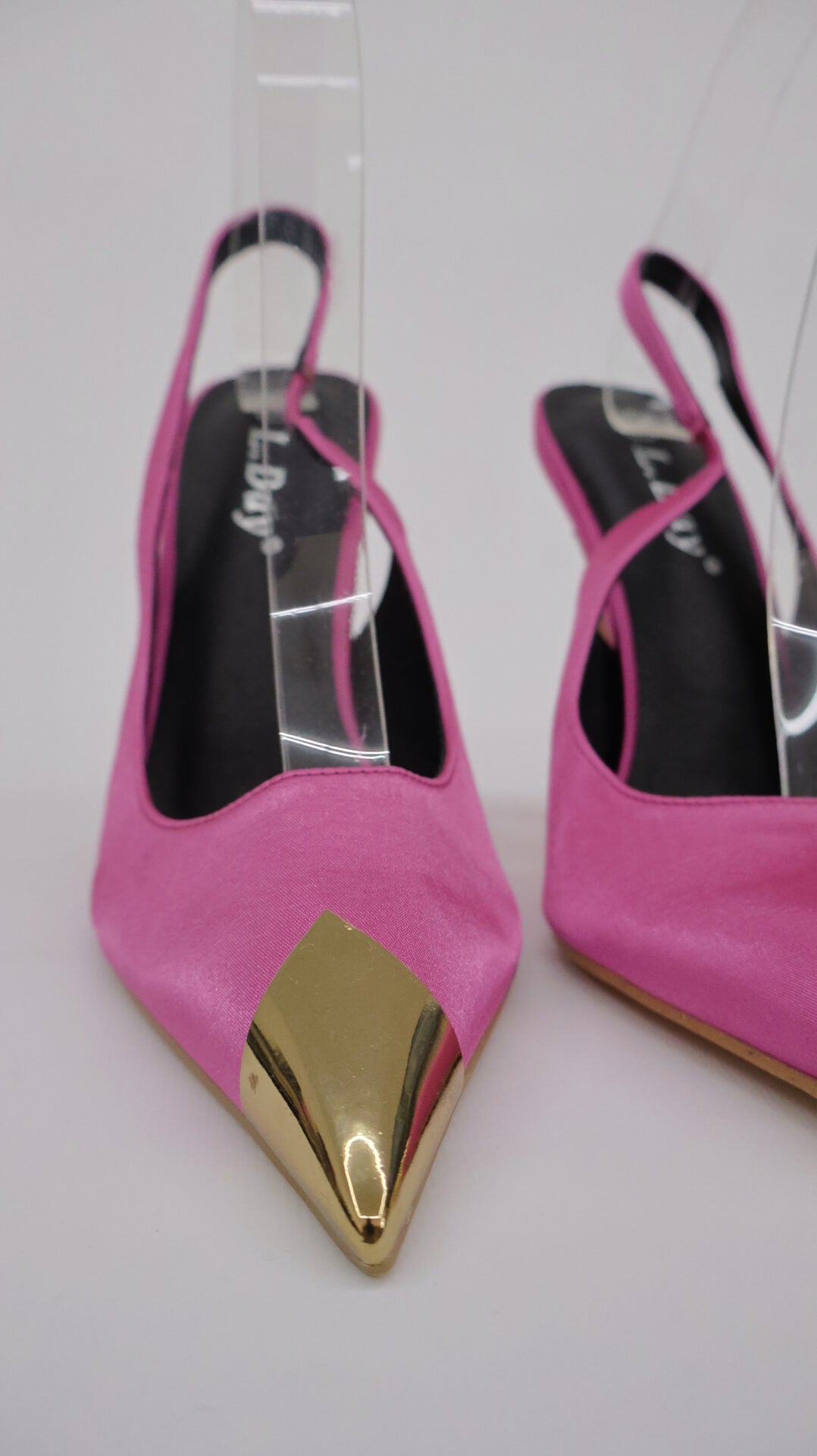 DECOLLETE FUCSIA PUNTA ORO