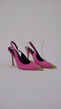 DECOLLETE FUCSIA PUNTA ORO