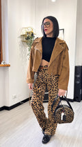 PANTALONE MORBIDO LEOPARDATO