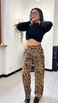 PANTALONE MORBIDO LEOPARDATO