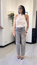 3150 JEANS GRIGI A PALAZZO (46/48)