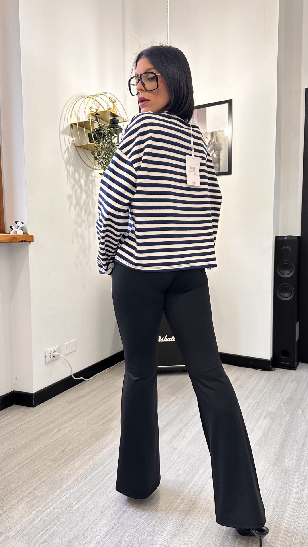 MAGLIETTA A RIGHE BLUE