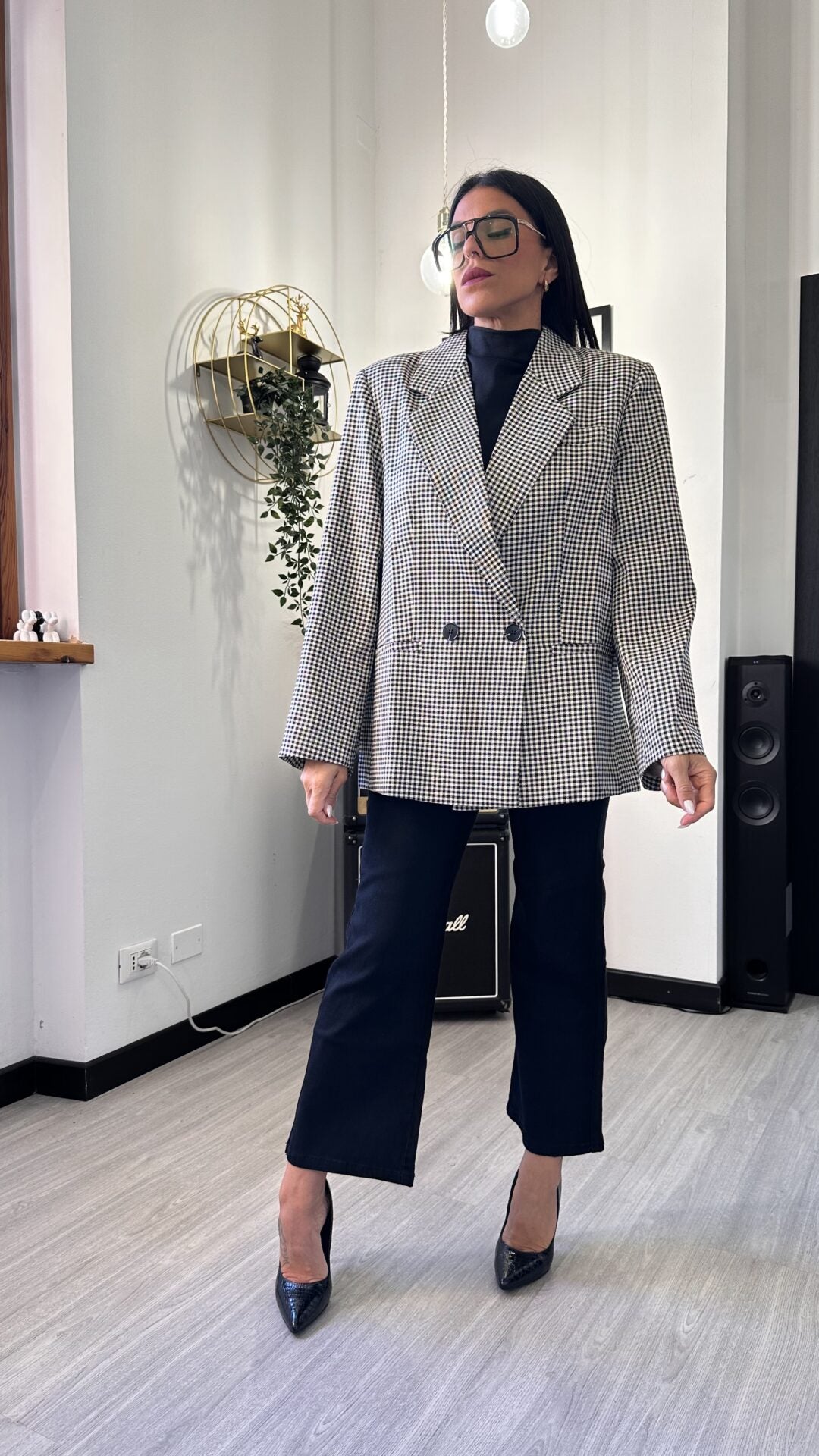 BLAZER DOPPIO PETTO A SCACCHI