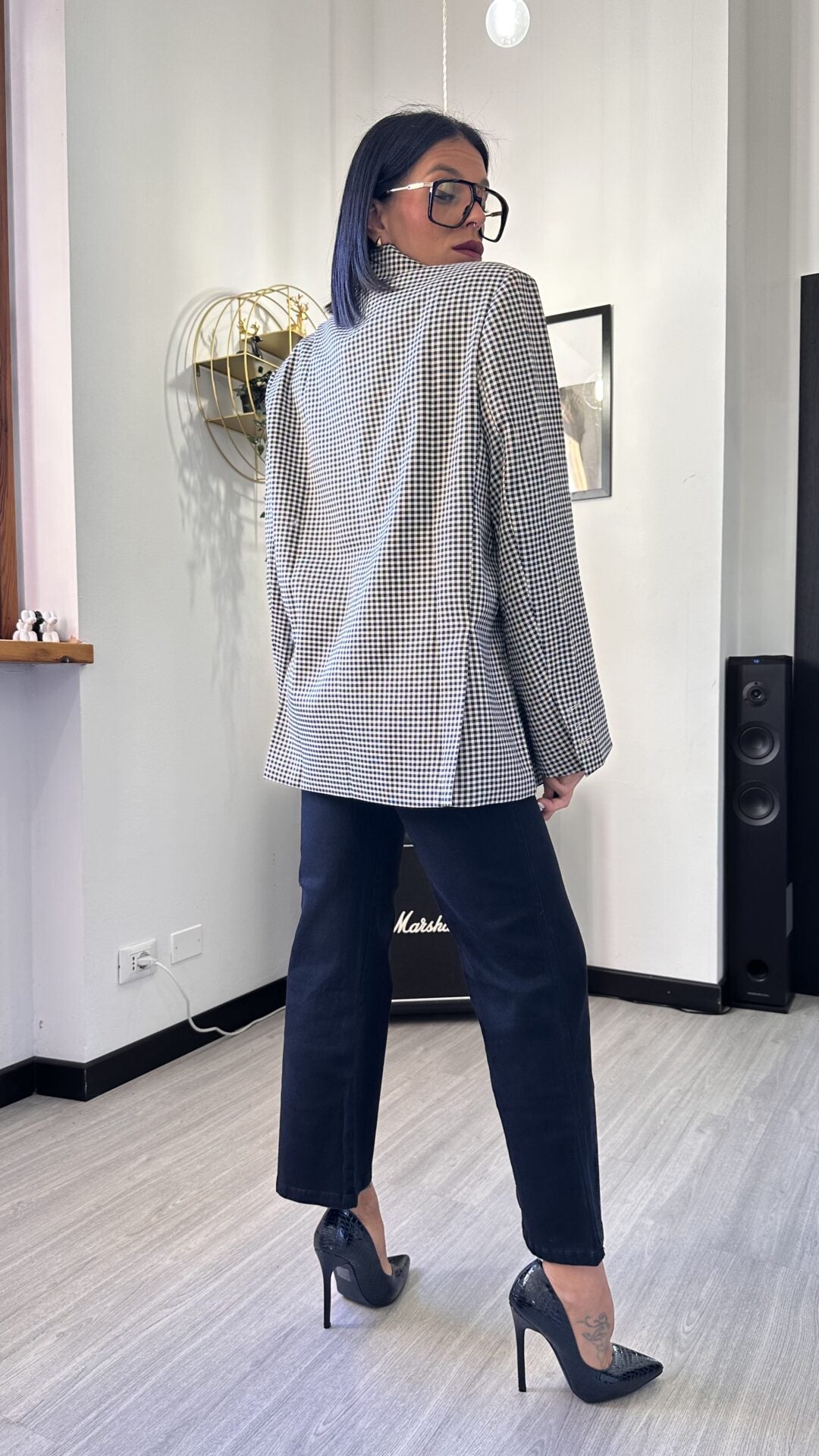 BLAZER DOPPIO PETTO A SCACCHI