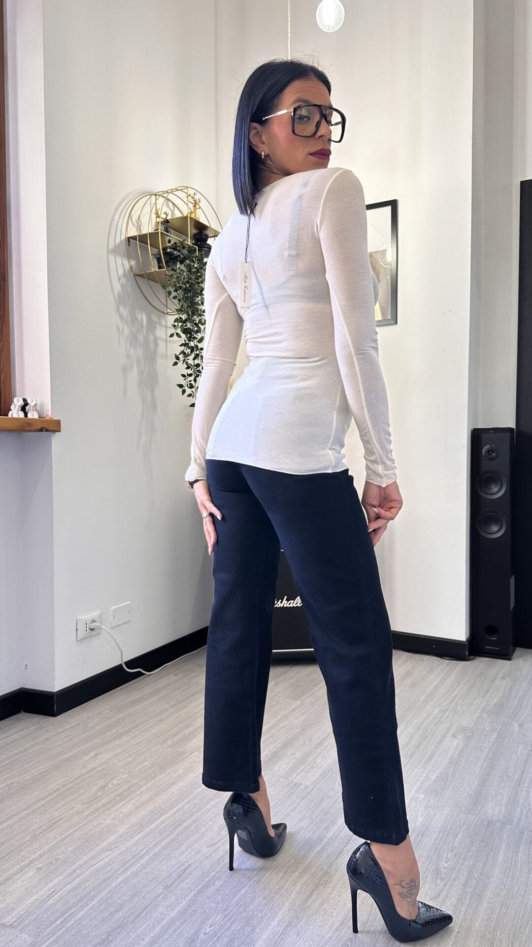 MAGLIA CASHMERE PANNA