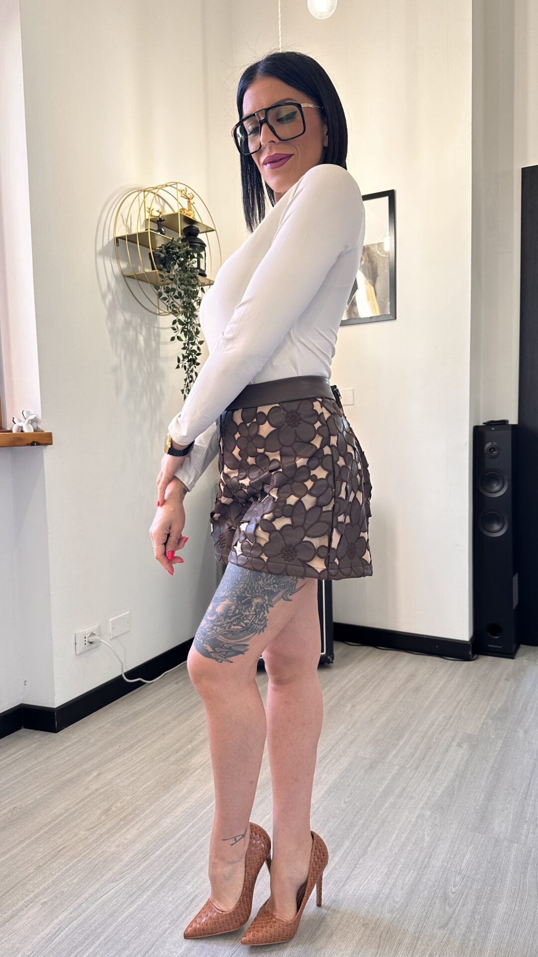 SHORTS FLOWER ECOPELLE