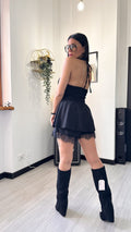 ABITINO CON PANTALONCINO E PIZZO