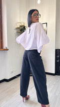 CAMICIA OVER CORTA MANICA PALLONCINO