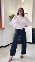 CAMICIA OVER CORTA MANICA PALLONCINO