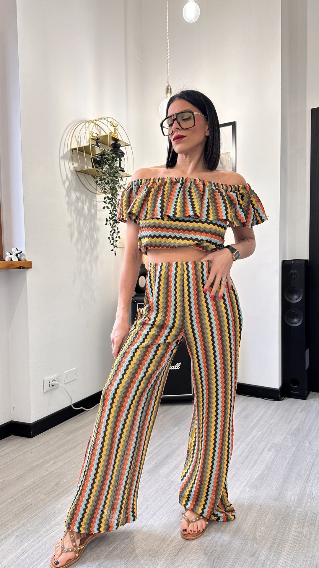COORDINATO MULTICOLOR GIALLO