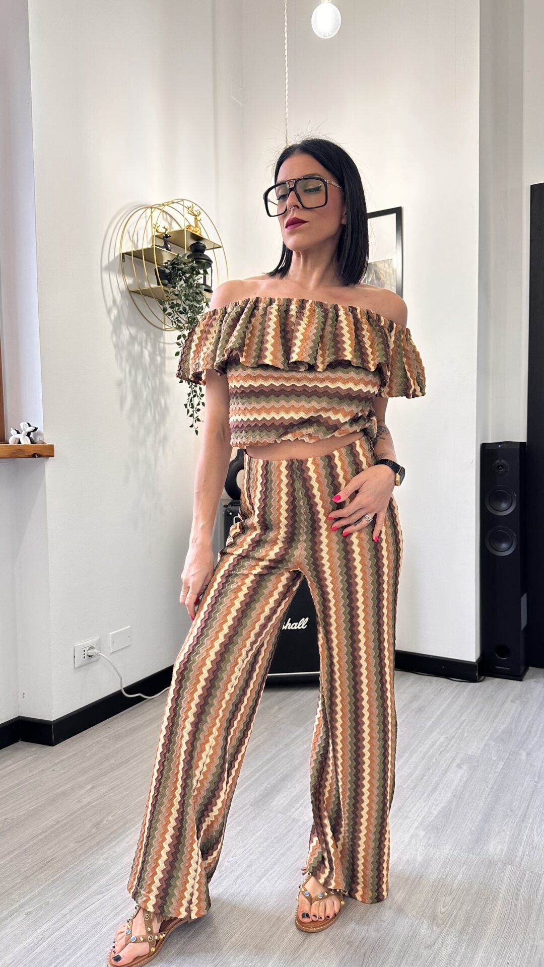COORDINATO MULTICOLOR BEIGE