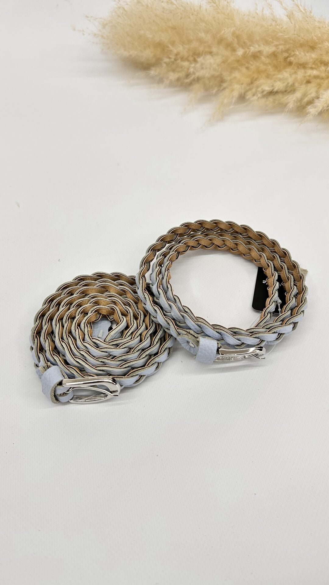 CINTURA TRECCIA AZZURRA
