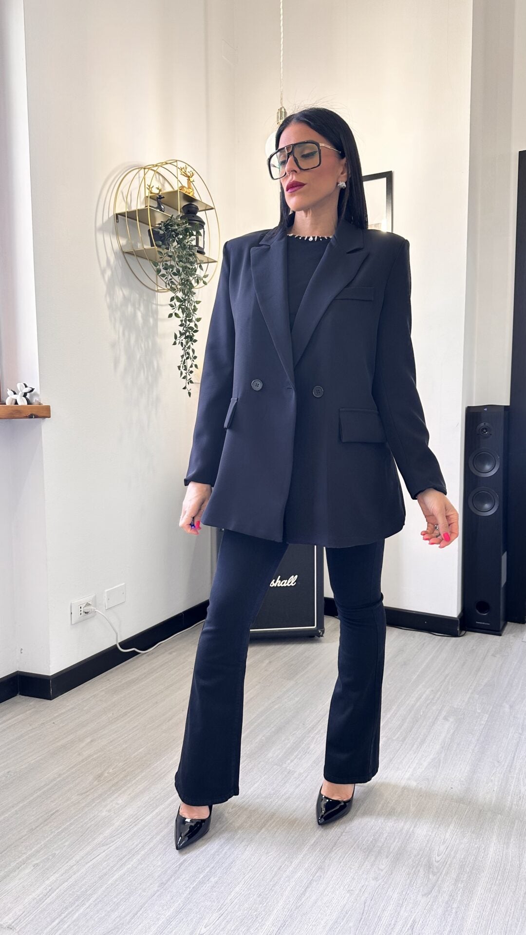 BLAZER NERO OVER