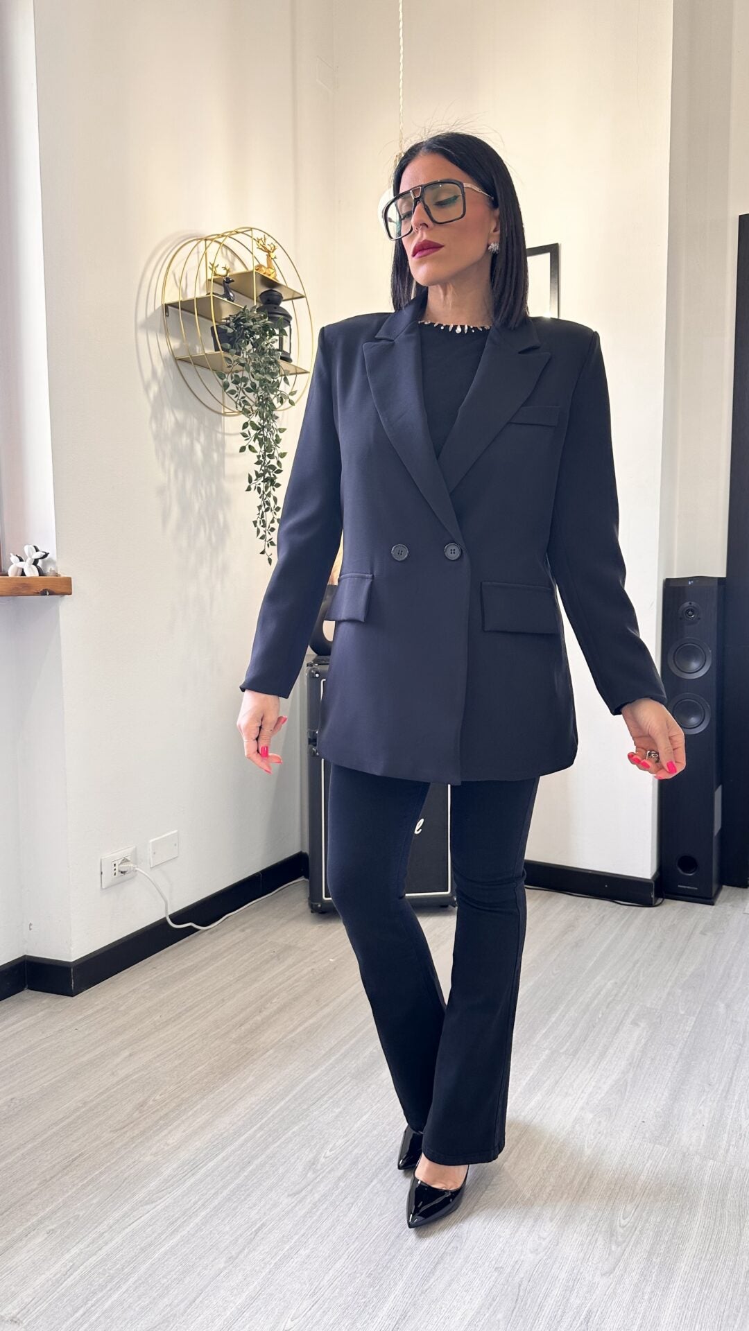 BLAZER NERO OVER