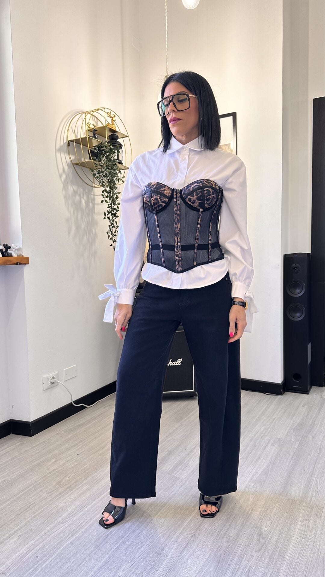 CORSETTO LEOPARDATO
