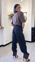 T-SHIRT TAGLIO UOMO MARRONE