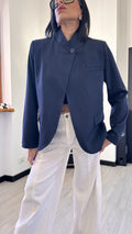 GIACCA CHIUSURA AL COLLO BLUE