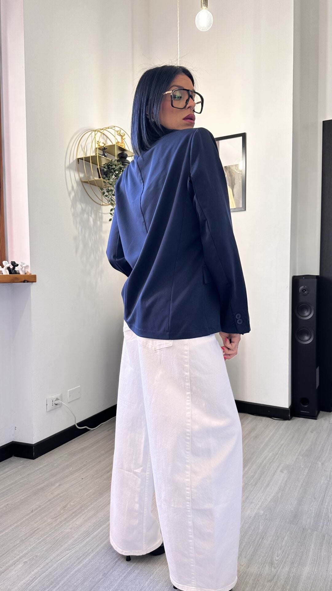 GIACCA CHIUSURA AL COLLO BLUE
