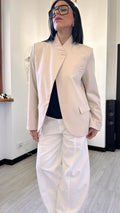 GIACCA CHIUSURA AL COLLO BEIGE