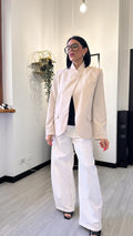 GIACCA CHIUSURA AL COLLO BEIGE