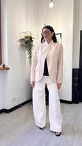 GIACCA CHIUSURA AL COLLO BEIGE