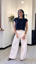 T-SHIRT SMANICATA NERA