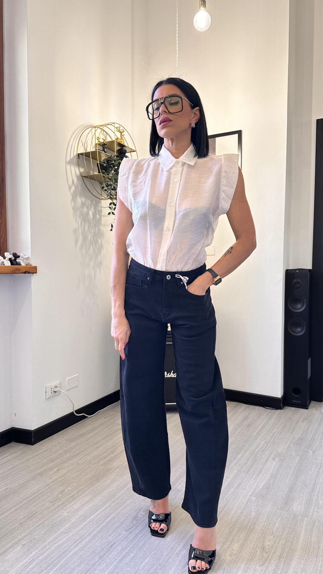 CAMICIA A PALLONCINO OVER
