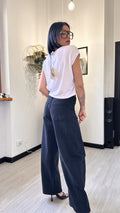 T-SHIRT SMANICATA BIANCA