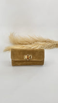 POCHETTE SCAMOSCIATA BAMBOO BEIGE