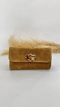 POCHETTE SCAMOSCIATA BAMBOO BEIGE